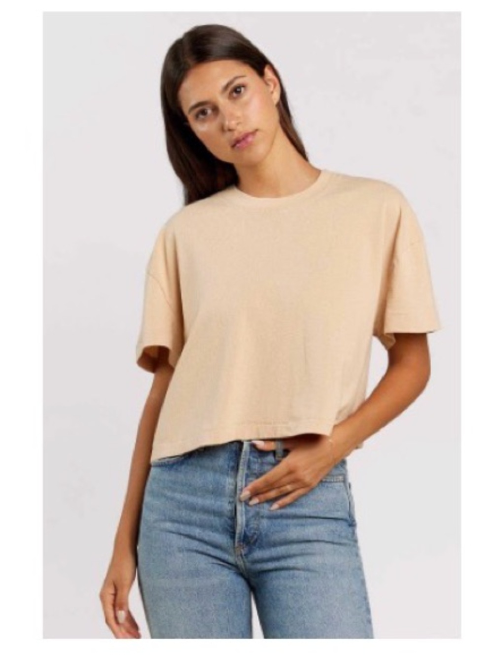 Nuuds Vintage Cotton Cropped Tee - Size M - NEW IN BAG